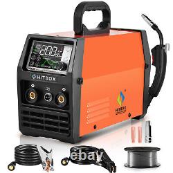 140A Gasless MIG Welder IGBT Inverter Lift TIG MMA ARC Welding Machine HIM200