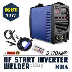 170A MMA/ARC DC Inverter Pulse Welder With Lift TIG LED +Complete Kit HF Start