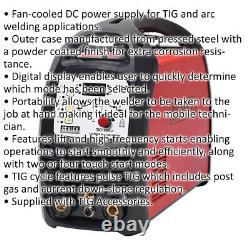 180A TIG & MMA Inverter Welder Fan Cooled DC Power Supply Arc Welding 230V