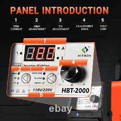 200A TIG Welder HF Inverter Electric Welding Machine 240V MMA TIG WELDER HBT2000