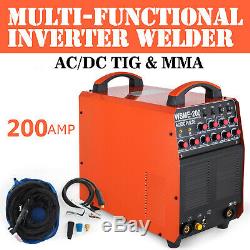 200A Welder TIG AC/DC 200 PULSE HF Inverter MMA ARC STICK AC DC Welding Machine