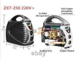 220V 20-250A ZX7-250 MMA Electric Welder Mini Arc Welding Machine IGBT Inverter
