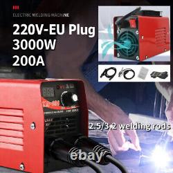 220V 200A Welding Machine IGBT Digital Inverter MMA Stick ARC Welder Tool 3000W