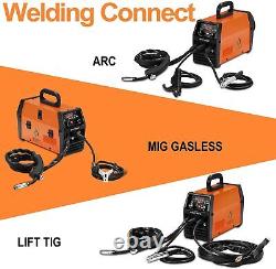 220V 3 IN 1 Mig Welder Inverter 200A DC MMA Gasless TIG ARC MIG Welding Machine