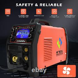 220V Aluminum MIG Welder 5 IN 1 Gas/Gasless MMA/ARC TIG MIG Welding Machine IGBT