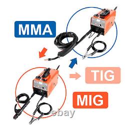 3 IN 1 LED MIG Welder Gasless 130A 220V Inverter MMA ARC MIG TIG Welding Machine