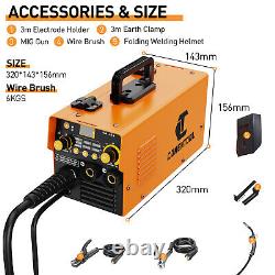 3 IN 1 MIG Welder Inverter 200A DC MMA Gasless TIG ARC MIG Welding Machine 220V