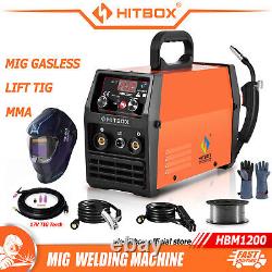 3 In 1 Mig Welder Inverter 200a DC Mma Gasless Tig Arc Mig Welding Machine 220v