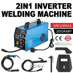 3 In 1 Mig Welder Inverter 200a DC Mma Gasless Tig Arc Mig Welding Machine 220v