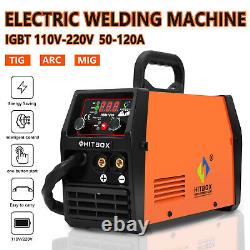 3 In 1 Mig Welder Inverter Gasless Mma Arc Lift Tig Mig Welding Machine 220v Uk