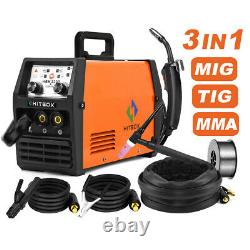 3 in 1 MIG Welder Inverter Gasless MMA ARC LIft TIG MIG Welding Machine 220V
