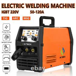 3-in-1 Mig Welder 220v 120a Inverter DC Mma Gasless Tig Arc Mig Welding Machine
