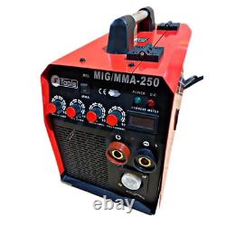300a Mma-250 Mig Inverter DC Welder 3-in-1 Mma Tig Gas Gasless Arc Welding
