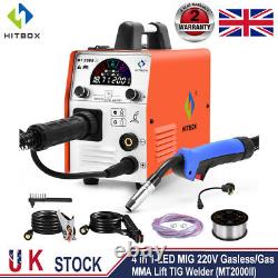 4 IN 1 200A MIG Welder 230V DC Inverter Gas Gasless MMA/ARC TIG Welding Machine