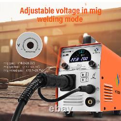 4 IN 1 200A MIG Welder 230V DC Inverter Gas Gasless MMA/ARC TIG Welding Machine