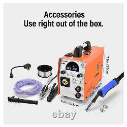 4 IN 1 200A MIG Welder 230V DC Inverter Gas Gasless MMA/ARC TIG Welding Machine