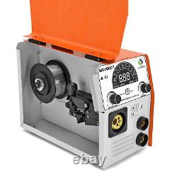 4 IN 1 MIG Welder Gasless/Gas 220V 200A Inverter ARC MIG TIG Welding Machine