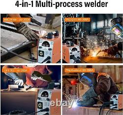 4 in 1 200A MIG Welder 220V DC Inverter Gas Gasless MMA/ARC TIG Welding Machine