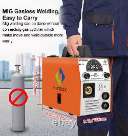 4 in 1 200AMP MIG Welder LED Gas Gasless 220V MIG ARC Lift TIG Welding Machine