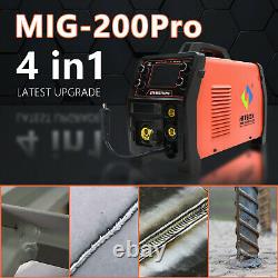 4-in-1 Mig 200a Inverter DC Welder Tig Gas Gasless Arc Aluminum Welding Machine