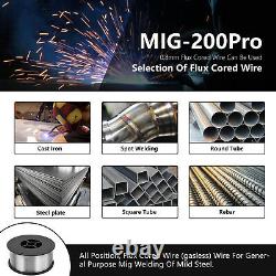 4in1 Mig 200a Inverter DC Welder Tig Gas Gasless Arc Aluminum Welding Machine Uk