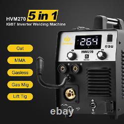 5 IN 1 MIG CUT TIG MMA/ARC Welder 220V Gas/No Gas Welding Machine Plasma Cutter