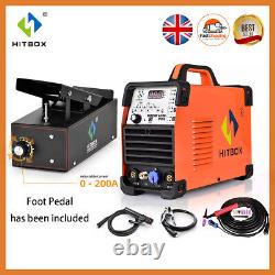 AC DC Tig Welder Aluminium Pulse Stick ARC TIG Welding Machine 200A Foot Pedal