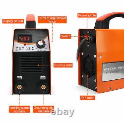ARC MMA-200Amp Orange Inverter Stick Welding Machine Set Welder Kit 220V UK Plug