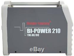 Bi-Power 210 AC/DC Inverter Schweißgerät 200A WIG Lift Arc/WIG HF/Pulse/MMA/VRD