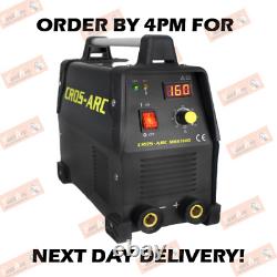 Crossarc 160a Amp Inverter Stick Mma Arc Welder C/w Welding Lead 110v 240v Dual