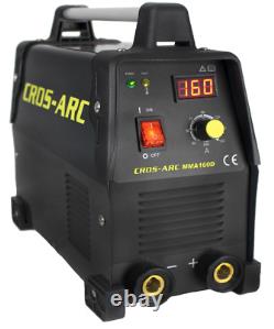 Crossarc 160a Amp Inverter Stick Mma Arc Welder C/w Welding Lead 110v 240v Dual