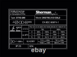 DIGITIG 212 COLD Welding Sherman Welder TIG DC Inverter 2T/4T HF MMA ARC 230V50H