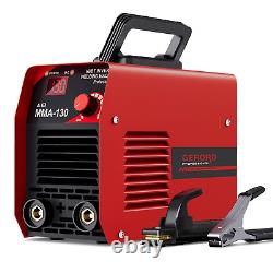 GERORD Mini Welder Machine 110V, 130A ARC Portable MMA Welding Machine, Digit