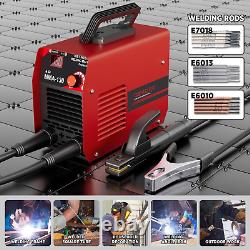 GERORD Mini Welder Machine 110V, 130A ARC Portable MMA Welding Machine, Digit