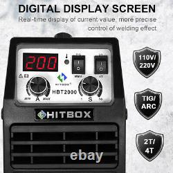 HBT2000 TIG Welders LED Display MMA TIG ARC Welding Machine 200AMP 110/220V IGBT