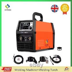 HITBOX 140A Gasless MIG Welder IGBT Inverter Lift TIG MMA ARC Welding Machine UK