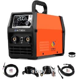 HITBOX 140A Gasless MIG Welder IGBT Inverter Lift TIG MMA ARC Welding Machine UK