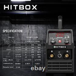 HITBOX 140A MIG Welder Flux Core Wire MMA/ARC LIFT TIG MIG Welding Machine 220V