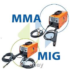 HITBOX 2 in 1 200Amp MIG Welder 220V DC IGBT Gasless ARC/MMA Welding Machine UK