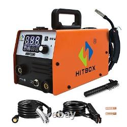 HITBOX 2 in 1 MIG Welder 200Amp 220V DC IGBT Gasless ARC/MMA Welding Machine