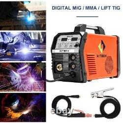 HITBOX 200 Amp MIG/MAG Welder Gas/Gasless MIG LIFT TIG MMA ARC Welding Machine