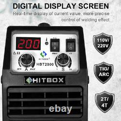 HITBOX 200A TIG Welder 220V HF IGBT Inverter MMA Stick ARC TIG Welding Machine