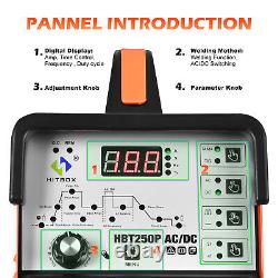 HITBOX 200AMP Pulse Tig AC DC Stick ARC HF TIG Welder 220V TIG Welding Machine