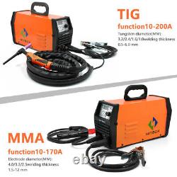 HITBOX 200V Tig Welder 200A 3IN1 Pulse Tig/Tig/Arc/MMA Inverter Welding Machine