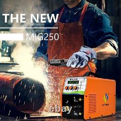 HITBOX 220V MIG Welder 200A MIG LIFT TIG ARC MMA Gas Gasless Welding Machine