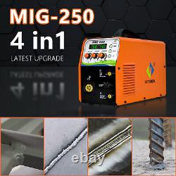 HITBOX 220V MIG Welder 250A 4in1 MIG MIG TIG ARC MMA Gas Gasless Welding Machine