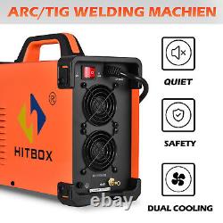 HITBOX 220V TIG WELDER 200AMP Aluminium AC/DC IGBT HF MMA ARC Welding Machine UK