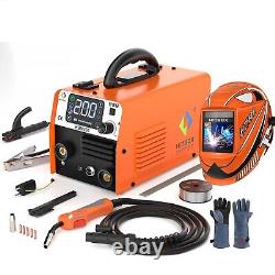 HITBOX 3 in 1 200Amp MIG Welder 220V Gasless Flux Core ARC/MMA Welding Machine