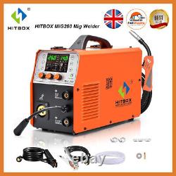 HITBOX 4 IN 1 MIG Welder 250Amp MIG TIG ARC MMA Welding Machine Gas Gasless IGBT