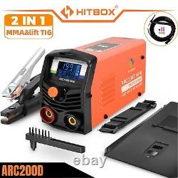 HITBOX Mini Welder 2 in 1 ARC/Lift TIG MMA 240V Inverter IGBT Welding Machine